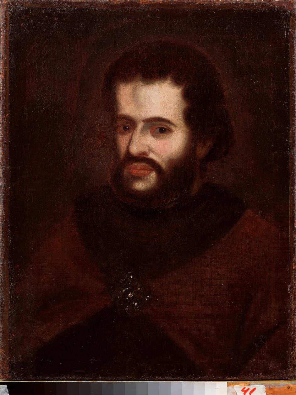 صورة للقيصر إيفان الخامس أليكسييفيتش (1666-1696). لوحة لسيد روسي ، زيت على قماش ، أوائل القرن الثامن عشر. المعرض الوطني للفنون في جمهورية كومي ، سيكيفكار (روسيا). بواسطة المدرسة الروسية