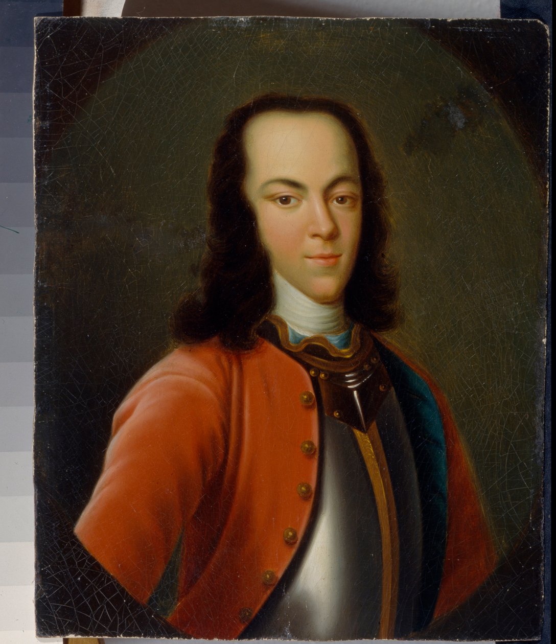 "" صورة تساريفيتش أو الدوق الأكبر ألكسيس بتروفيتش رومانوف من روسيا (1690-1718) "" لوحة مجهولة المصدر من متحف الفن الإقليمي في القرن الثامن عشر ، روستوف أون دون بواسطة المدرسة الروسية