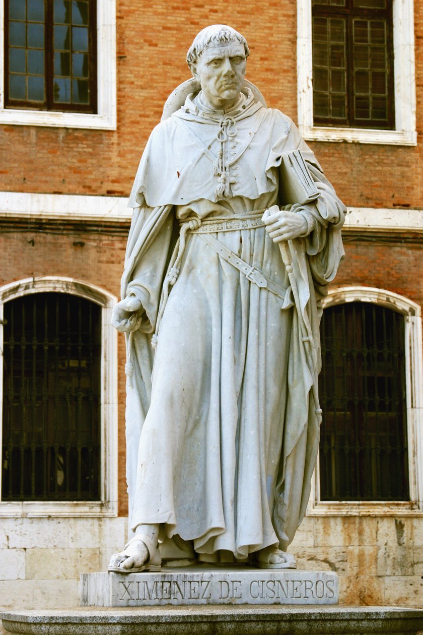 فرانسيسكو Ximinez de Cisneros (1436-1517) (رخام) بواسطة مدرسة الاسبانية