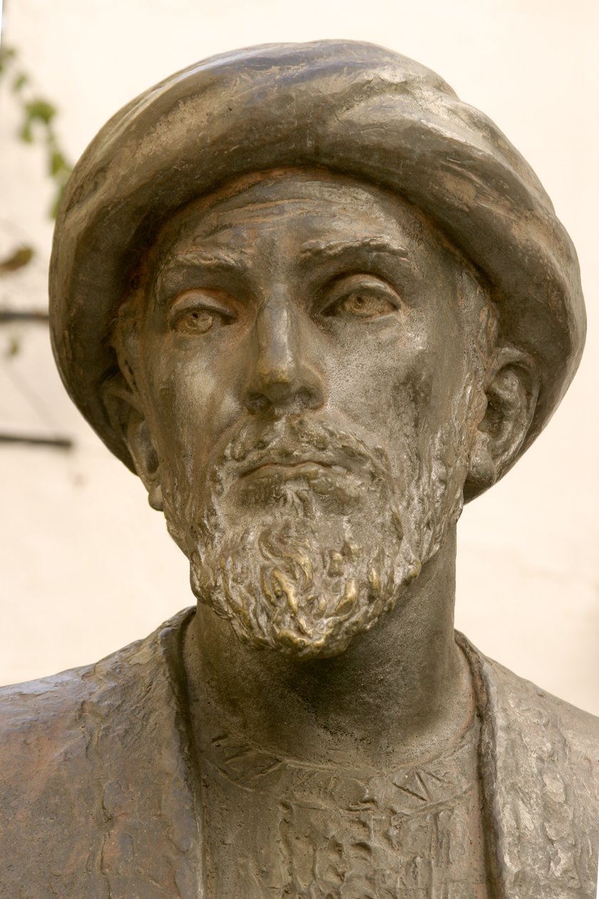 رأس موسى موسى بن ميمون (1135-1204) (برونزي) (تفصيل 237390) بواسطة مدرسة الاسبانية