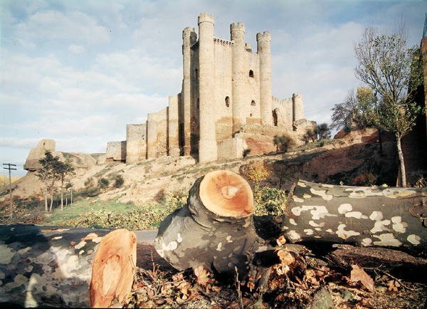 Castillo de Coyanza ، بني من القرن الرابع عشر إلى الخامس عشر من قبل Counts of Valencia (صورة) بواسطة مدرسة الاسبانية