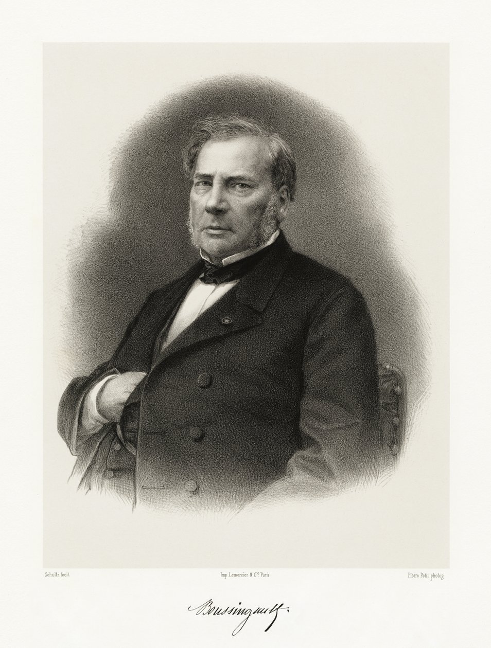 جان بابتيست بوسينجو ، 1865-1866 بواسطة شولتز