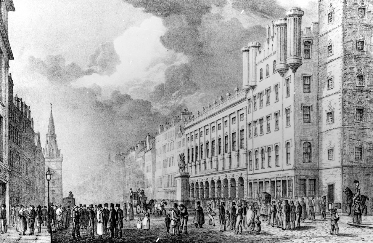 The Trongate of Glasgow ، مطبوعة من تأليف ديفيد ألان بواسطة المدرسة الاسكتلندية