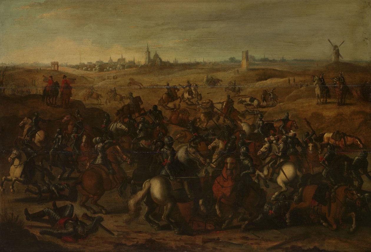 المناوشة بين Cuirassiers ، 5 فبراير 1600 ، على Vughterheide بواسطة سيباستيان فرانكس (بعد)