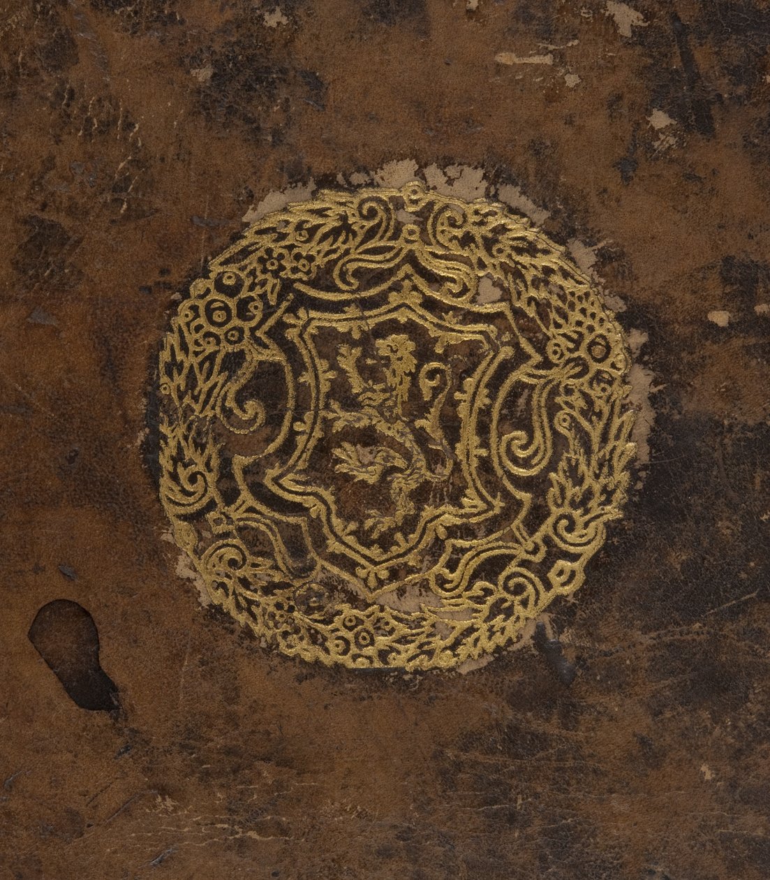 Cosmographia ، تفاصيل الغلاف (الجلد) بواسطة سيباستيان مونستر
