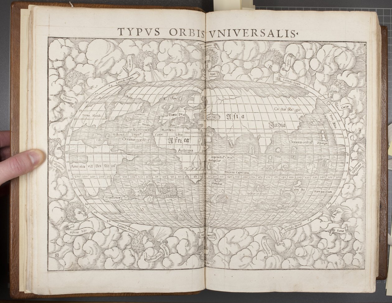 العالم ، من Cosmographia ، 1544 بواسطة سيباستيان مونستر