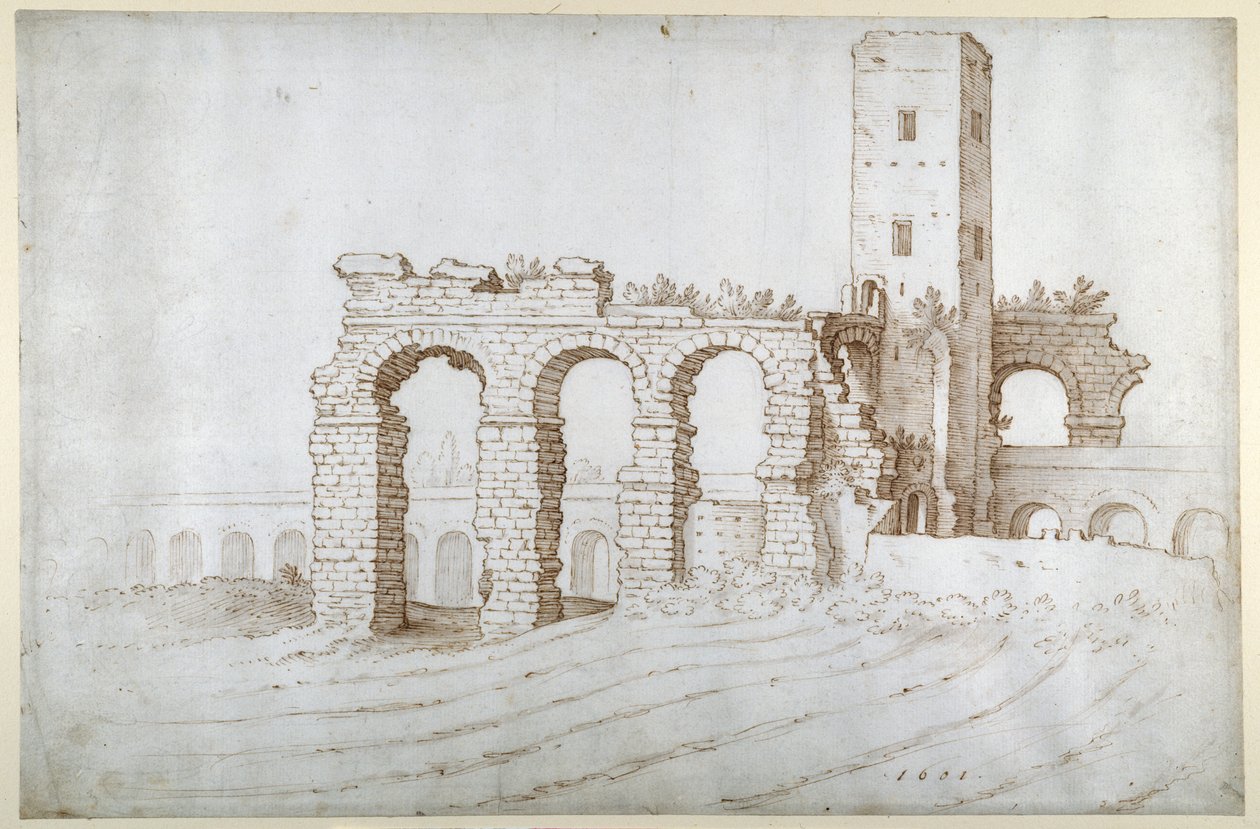 The Torre Fiscale and the ruins of the Aqueduct of Claudio بواسطة سيباستيان فرانكس