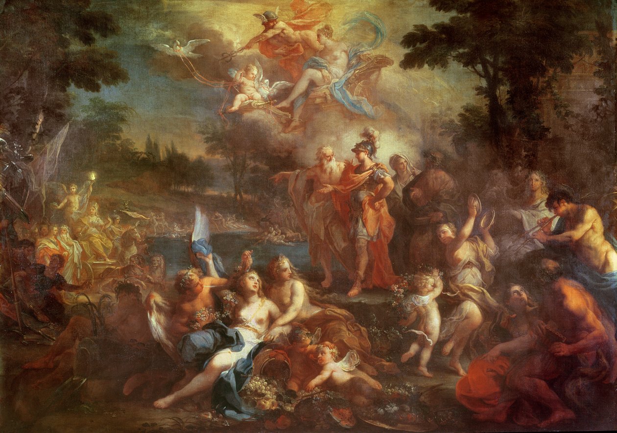 رؤية ايناس في الحقول الإليزية ، 1735-40 بواسطة سيباستيانو كونكا