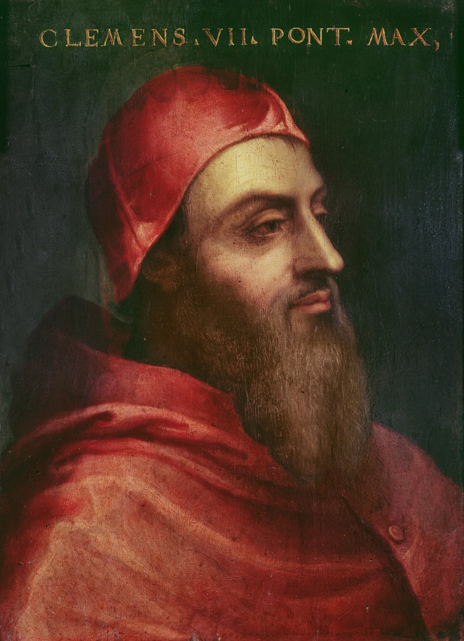 صورة البابا كليمنت السابع (جوليو دي جوليانو دي ميديشي) (1478-1534) ، البابا من 1523 حتى 1534 بواسطة سيباستيانو ديل بيومبو