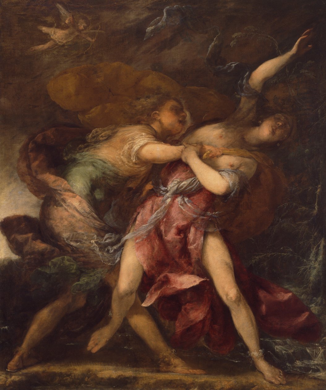 Apollo and Daphne (oil on canvas) بواسطة سيباستيانو مازوني
