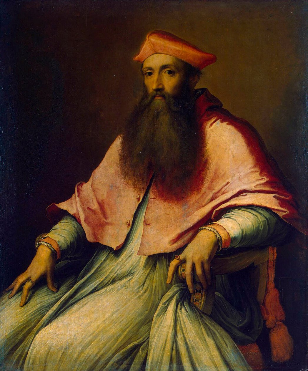 صورة الكاردينال ريجنالد بول ، 1540s. بواسطة سيباستيانو بيومبو ديل