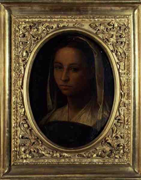 صورة لفتاة (زيت على قماش) بواسطة سيباستيانو ديل (حوالي 1485 - 1547) بيومبو
