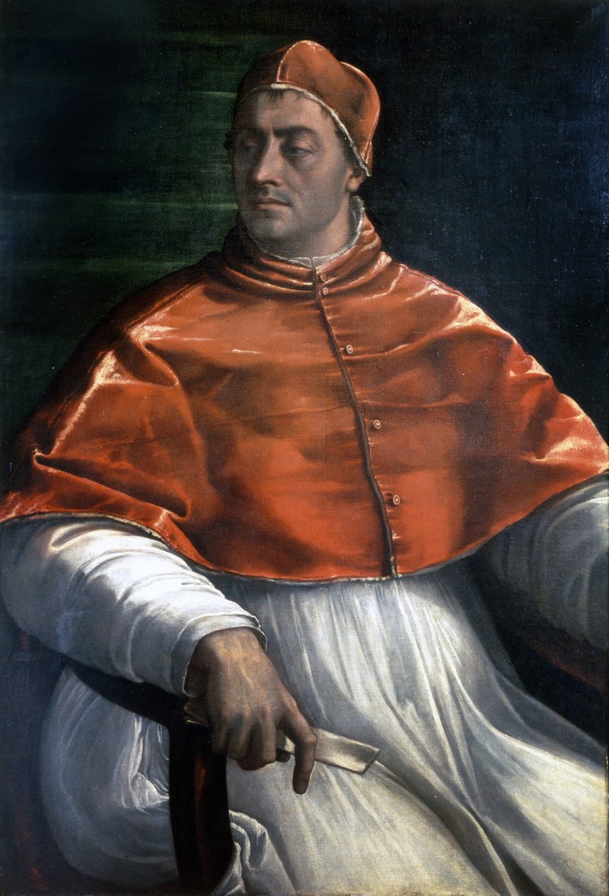 صورة لكليمنت السابع (جول دي ميديشي) (1478-1534). لوحة لسيباستيانو ديل بيومبو. نابولي ، معارض كابوديمونتي. بواسطة سيباستيانو ديل (حوالي 1485 - 1547) بيومبو