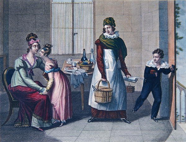رحيل المدرسة ، أوائل القرن التاسع عشر (طباعة حجرية ملونة) بواسطة سيباستيان (بعد) Coeure