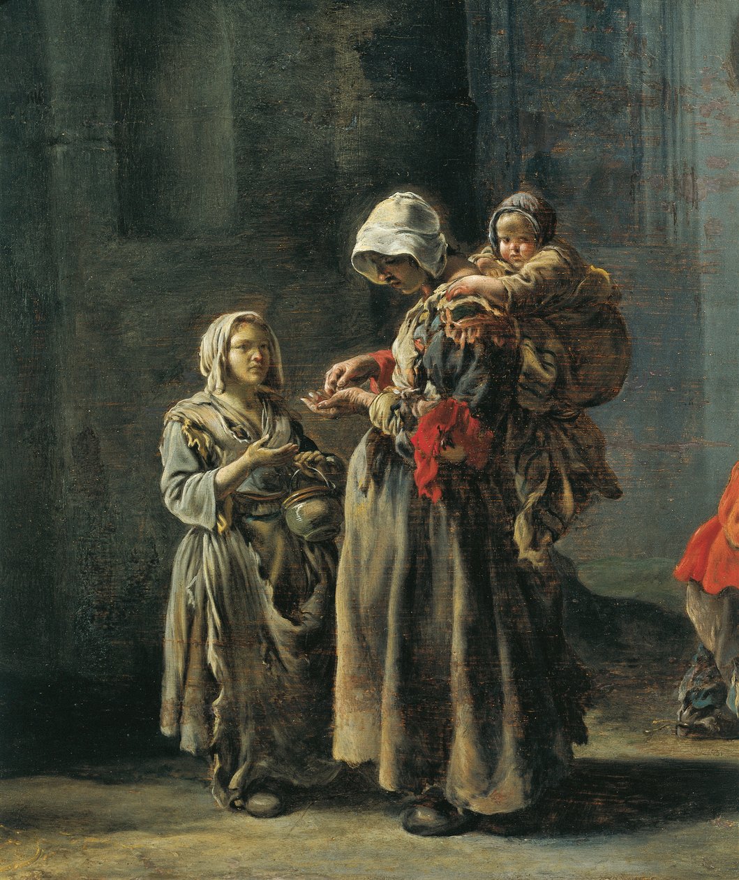 المتسولون ، بقلم سيباستيان بوردون (1616-1671) ، التفاصيل بواسطة سيباستيان بوردون