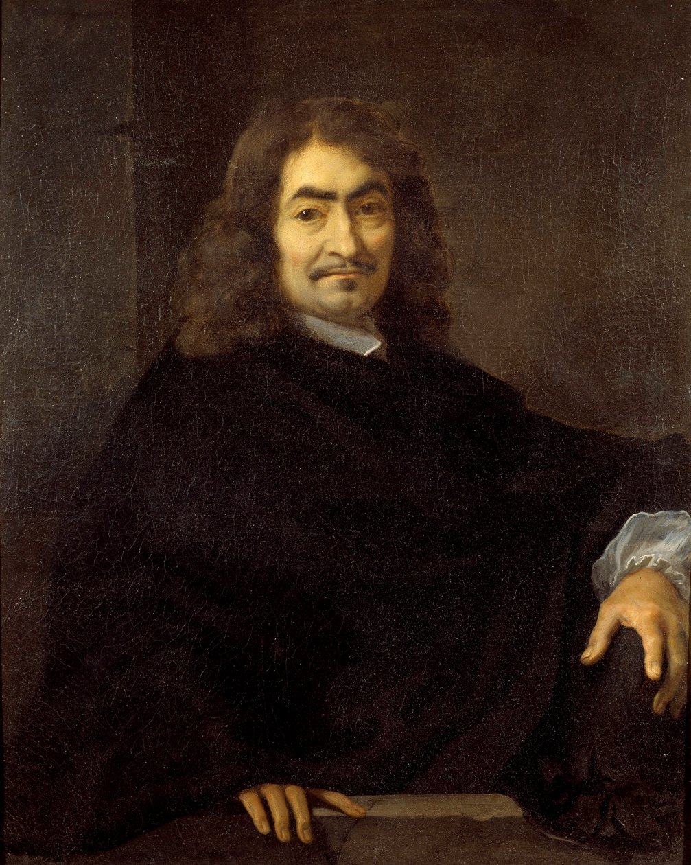 افترض صورة للفيلسوف رينيه ديكارت (1596-1650) لوحة لسيباستيان بوردون (1616-1671) القرن السابع عشر الشمس. 0،88 × 0،71 م بواسطة سيباستيان بوردون