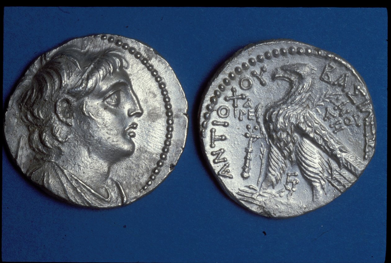 عملات أنتيوخس السابعه الجانبين ، 135-136 قبل الميلاد (معدن) بواسطة سلوقي