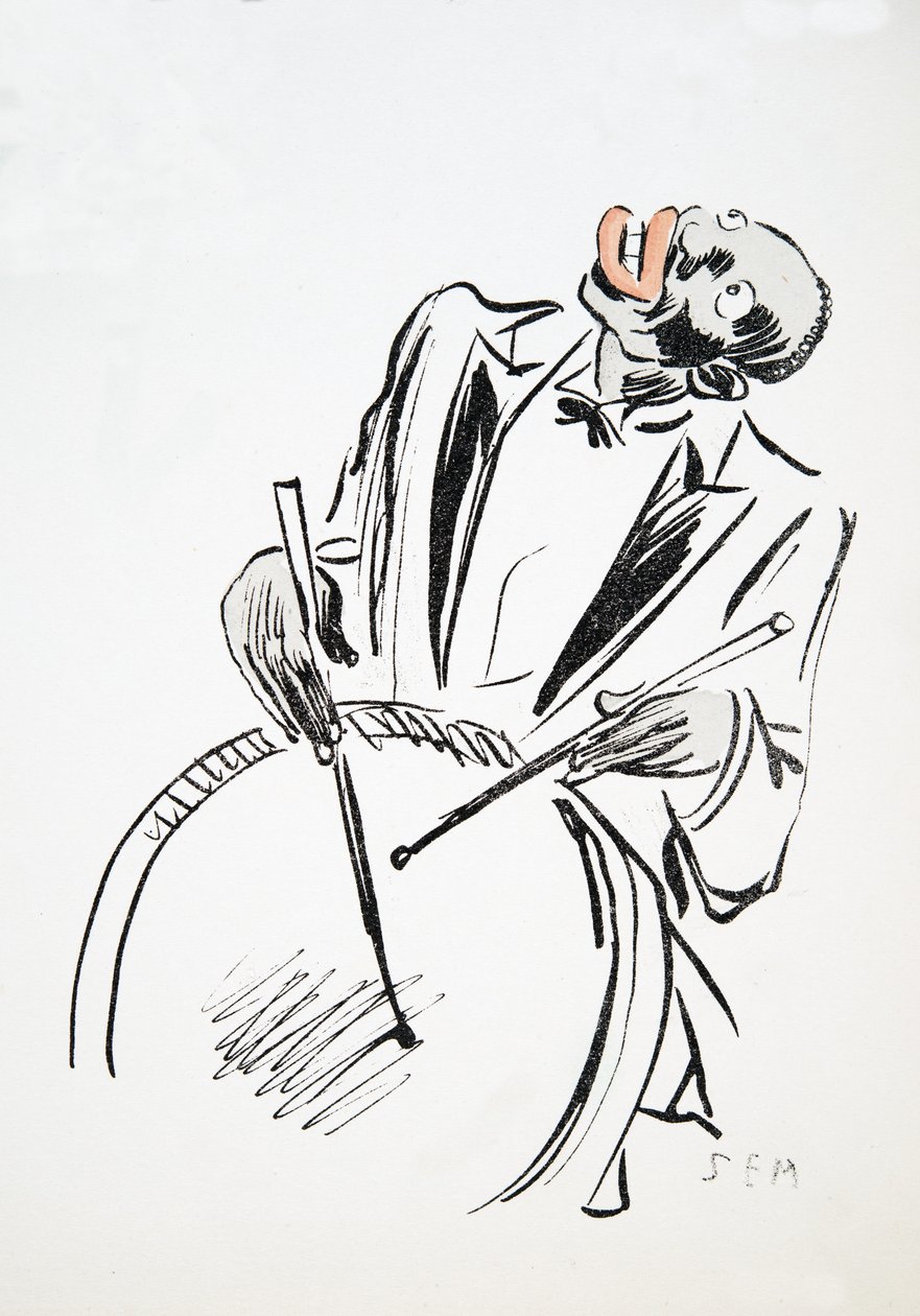 عازف طبال ، من White Bottoms ، حانة. 1927 (طباعة كتلة ملونة) بواسطة سيم