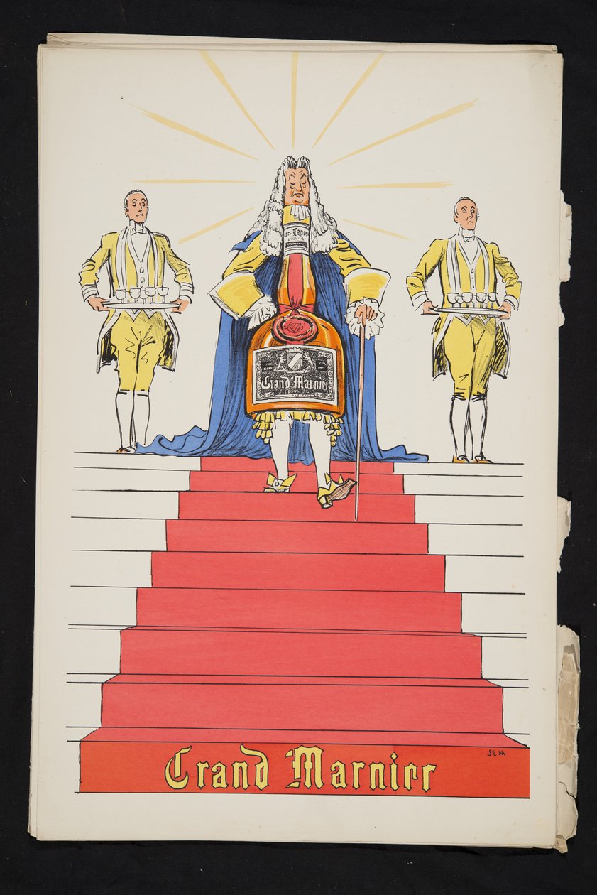 إعلان عن Grand Marnier ، من White Bottoms ، حانة. 1927 (طباعة كتلة ملونة) بواسطة سيم