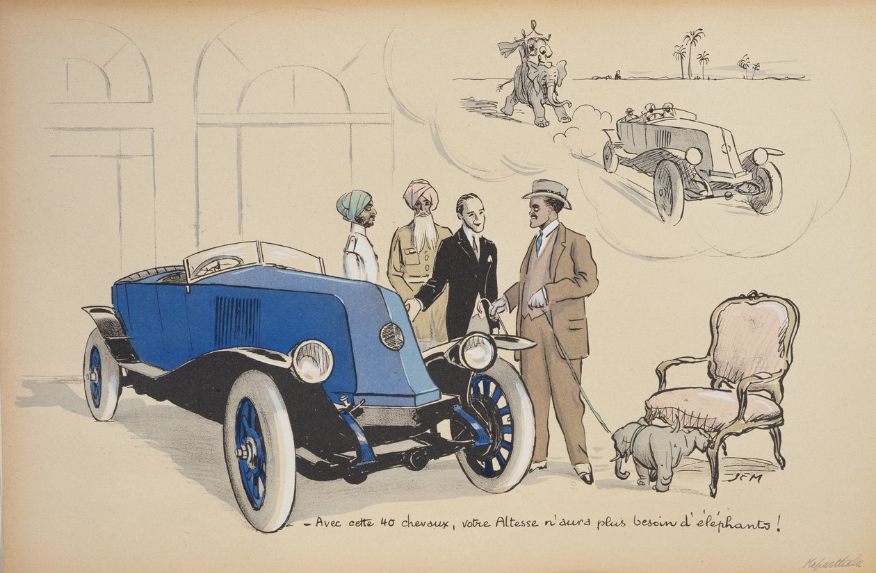 كاريكاتير المهراجا جاجاتجيت سينغ من كابورتالا ، 1923 بواسطة سيم