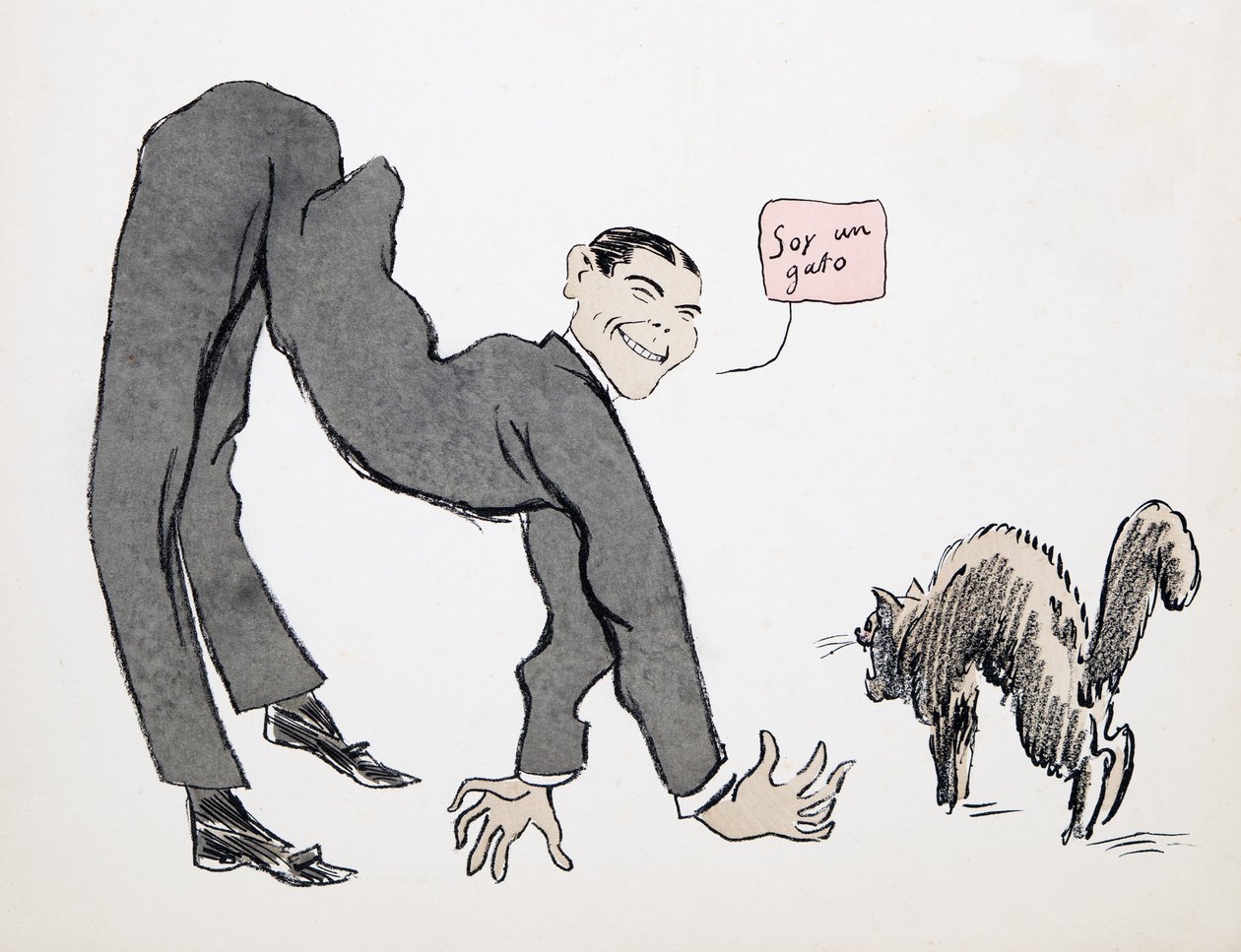 أنا قطة ، من وايت بوتومز ، حانة. 1927 (طباعة كتلة ملونة) بواسطة سيم