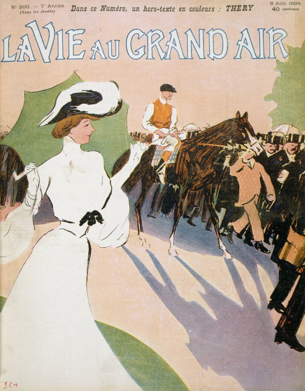 مجلة سباق الخيل الفرنسية La vie au Grand Air 1904 بواسطة شيم (1863 1934)