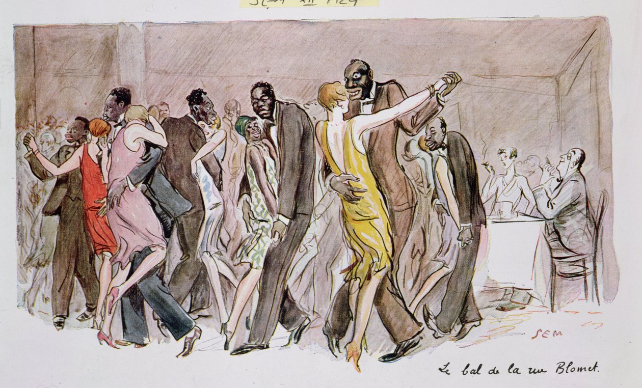 استنساخ "الكرة في شارع بلوميت" ، ديسمبر 1929 بواسطة سيم
