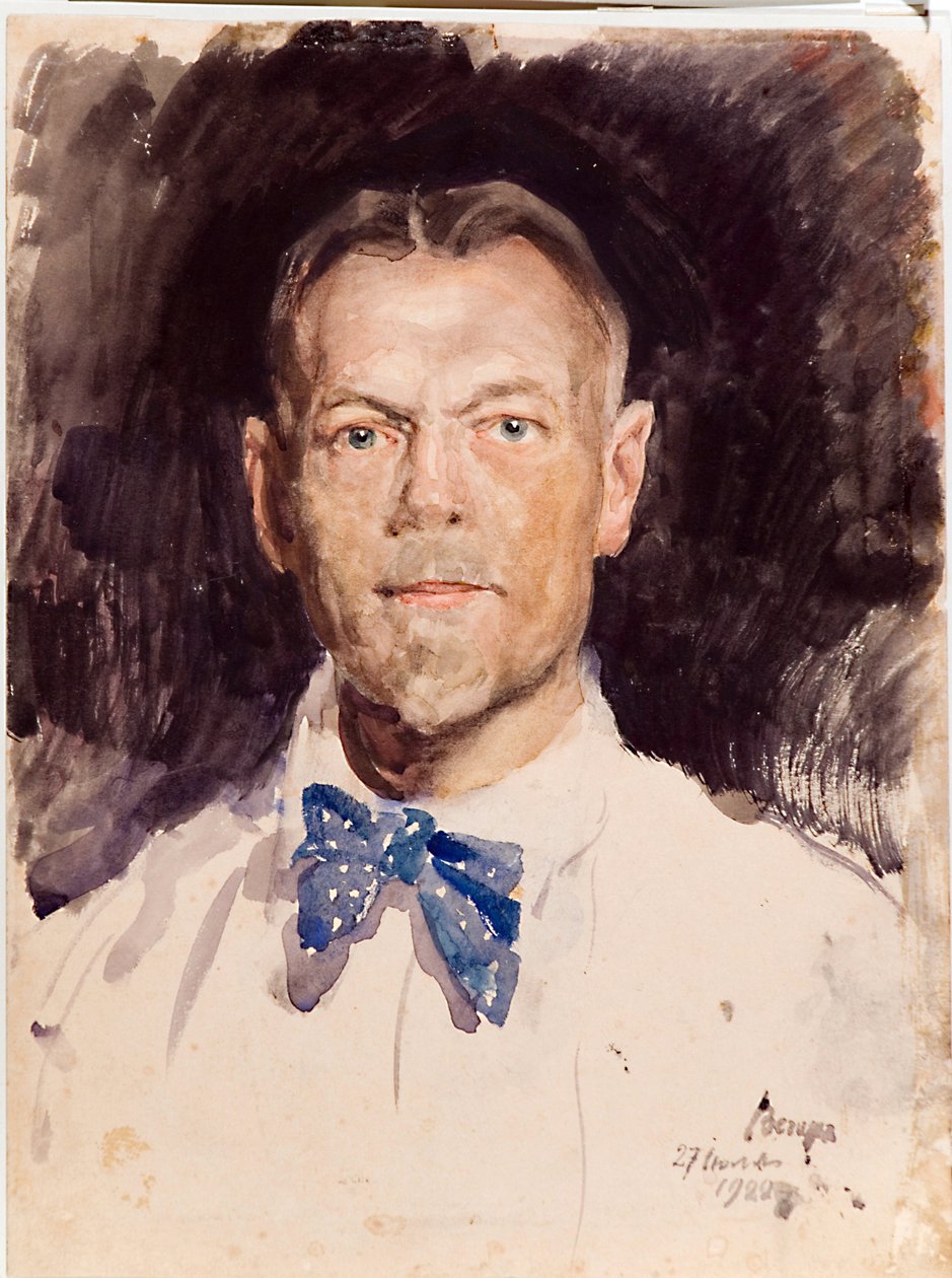 بورتريه ذاتي - عمل لسيرجي أرسينيفيتش فينوغرادوف (1869-1938) بواسطة سيرجي أرسينفيتش فينوجرادوف