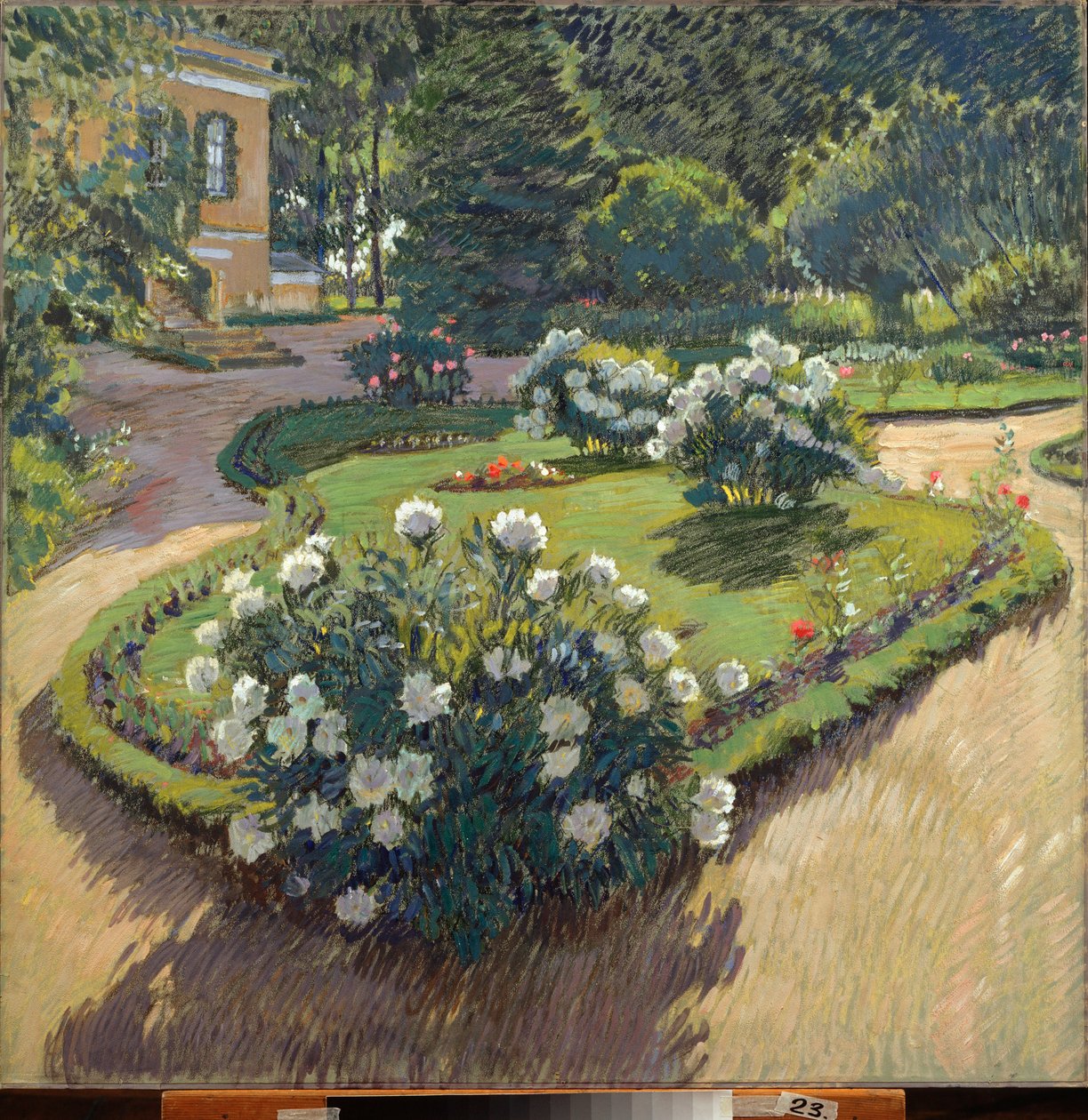Un jardin (A Garden) - عمل لسيرجي أرسينييفيتش فينوغرادوف (1869-1938) ، الغواش والباستيل على الورق بواسطة سيرجي أرسينفيتش فينوجرادوف