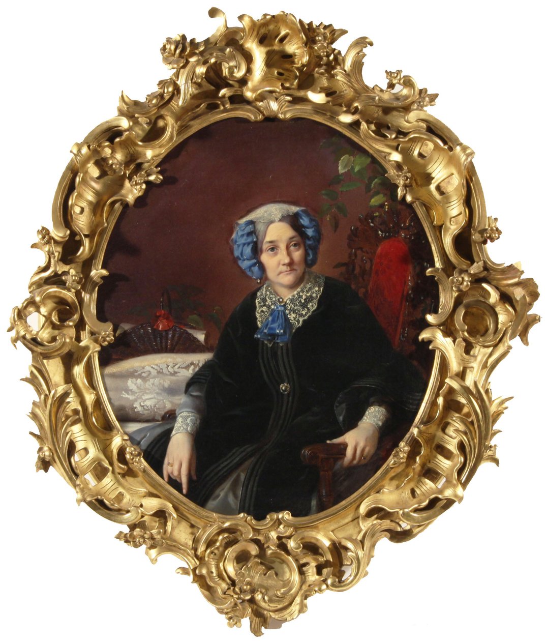 صورة للأميرة إيزابيلا أداموفنا جاجارينا 1800-1886 ، ني كونتيسة واليوسكا ، 1850 بواسطة سيرجي كونستانتينوفيتش زاريانكو