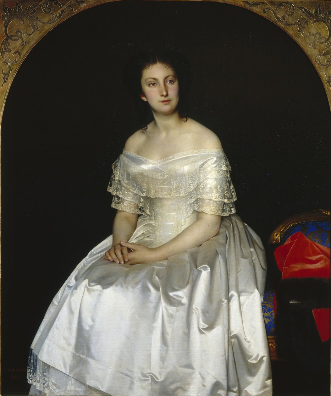 صورة للأميرة ماريا فاسيليفنا فورونتسوفا 1819-1894 ، 1851 بواسطة سيرجي كونستانتينوفيتش زاريانكو