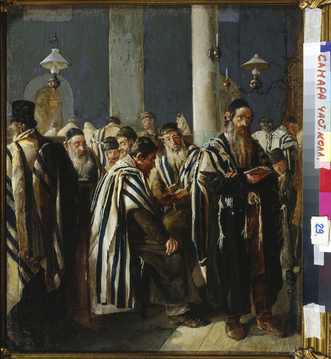 شابات - صلاة السبت par Yuzhanin ، Sergei (Sergey) Nikitich (1862-1933). زيت على قماش ، مقاس: 47x40،5 بواسطة سيرجي نيكيتيش يوزانين