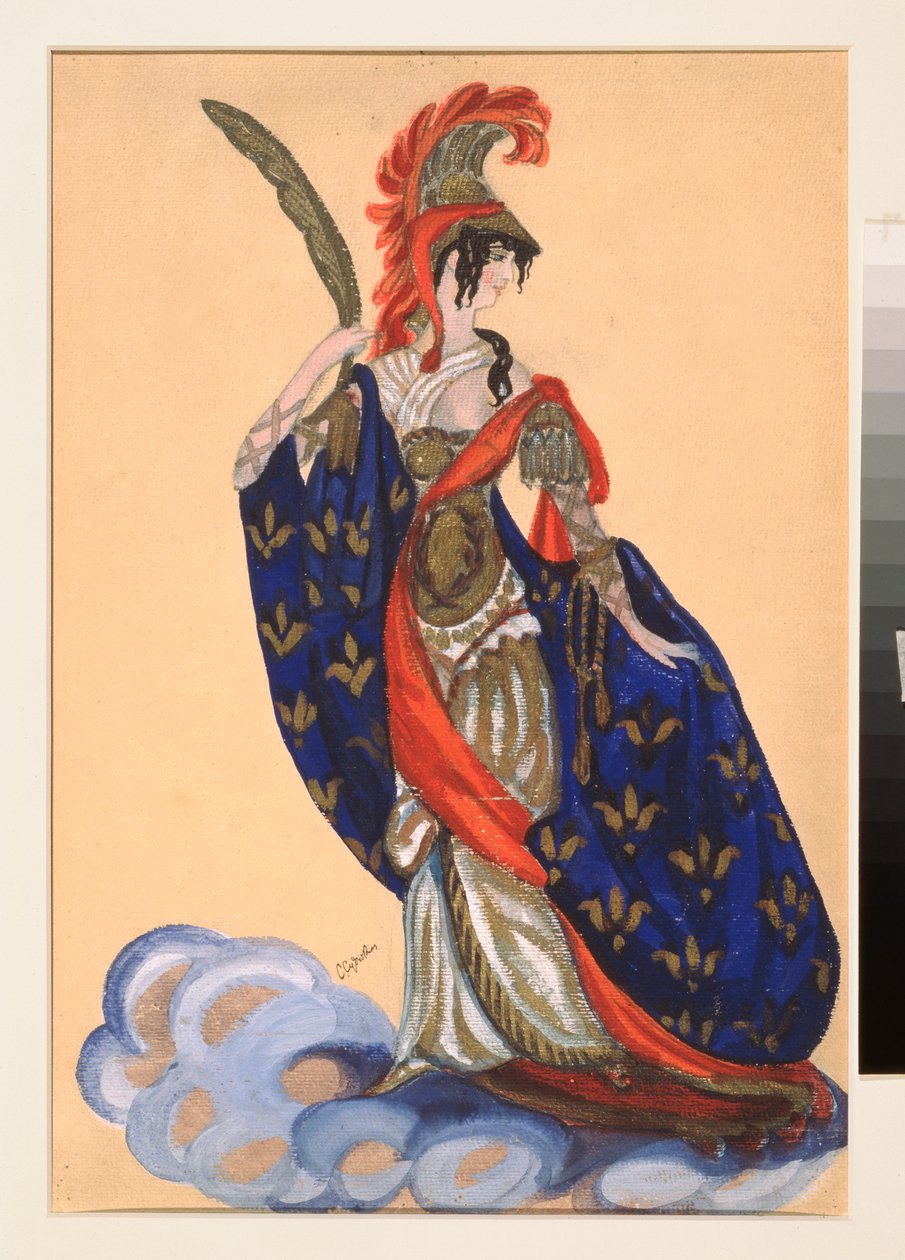 إعداد الأزياء من أجل قطعة المسرح "Le triomphe des Etats" "de A Bobrishchev Pouchkine (Bobrishchev-Pouchkine) (تصميم الأزياء للمسرحية المسرحية Triumph of the States بواسطة A Bobrishchev-Pushkin (Bobrishchev Pushkin) - Oeuvre de Sergei Yurievic بواسطة سيرجي يوريفيتش سوديكين