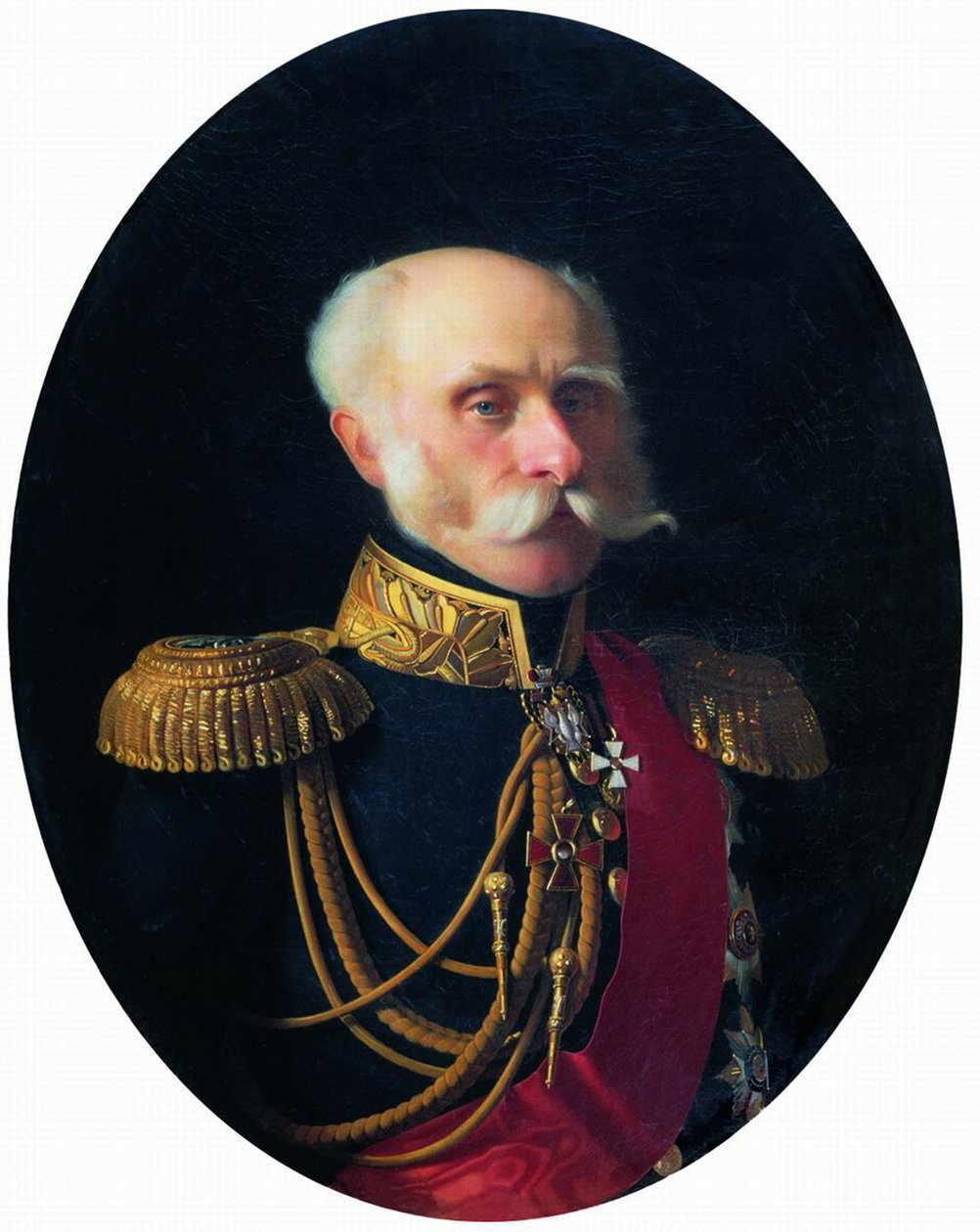 صورة للكونت فيودور بتروفيتش ليتكي 1797-1882 بواسطة سيرجي كونستانتينوفيتش زاريانكو