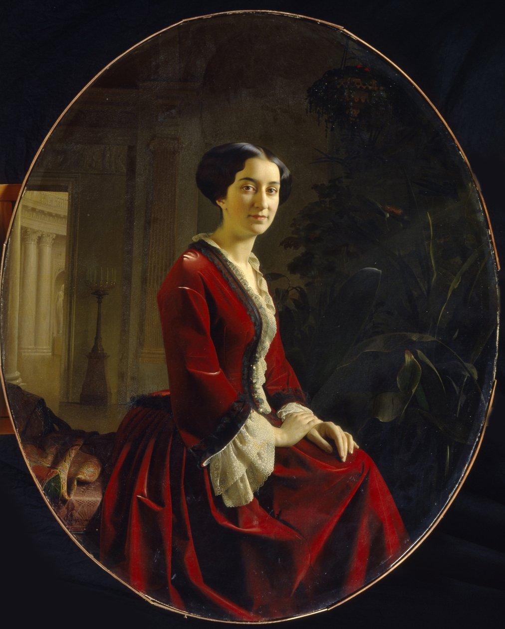 صورة الكونتيسة Yelizaveta Christoforovna Abamelik-Lazareva ، 1854 بواسطة سيرجي كونستانتينوفيتش زاريانكو