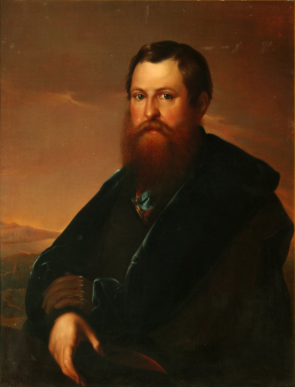 صورة للتاجر Pyotr Semyonovich Sapozhnikov بواسطة سيرجي كونستانتينوفيتش زاريانكو