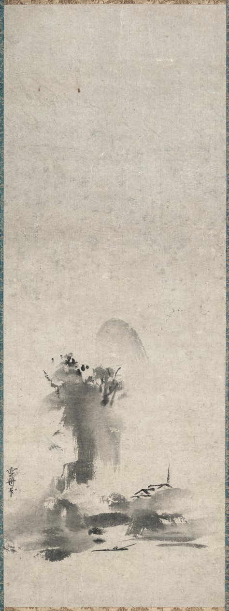 Haboku ، منظر حبر رش بواسطة Sesshû Tôyô