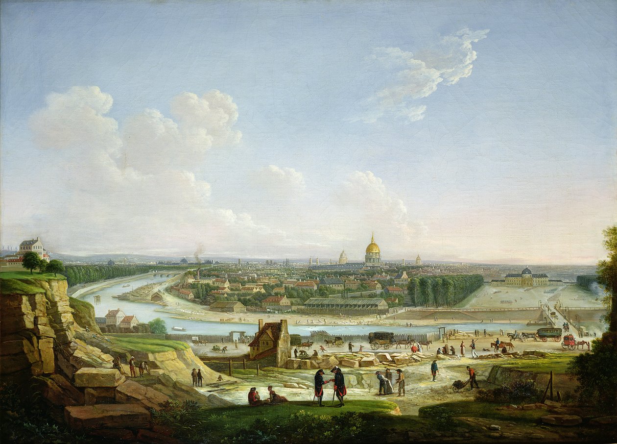 منظر عام لباريس من تل شايلو ، 1818 بواسطة سيفرت