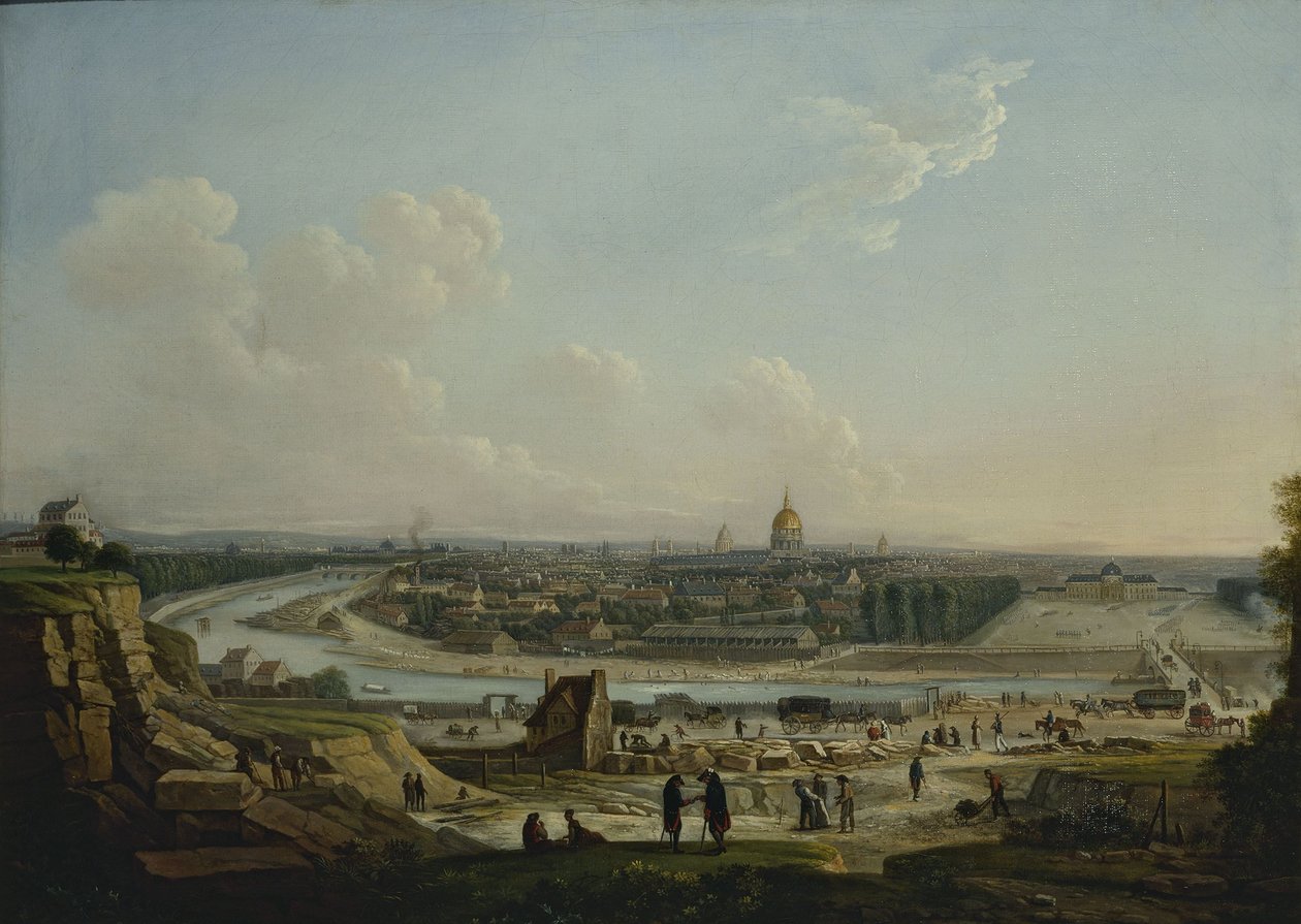 منظر عام لباريس، مأخوذ من تل شايو، 1818 (لوحة زيتية على قماش) بواسطة سيفرت
