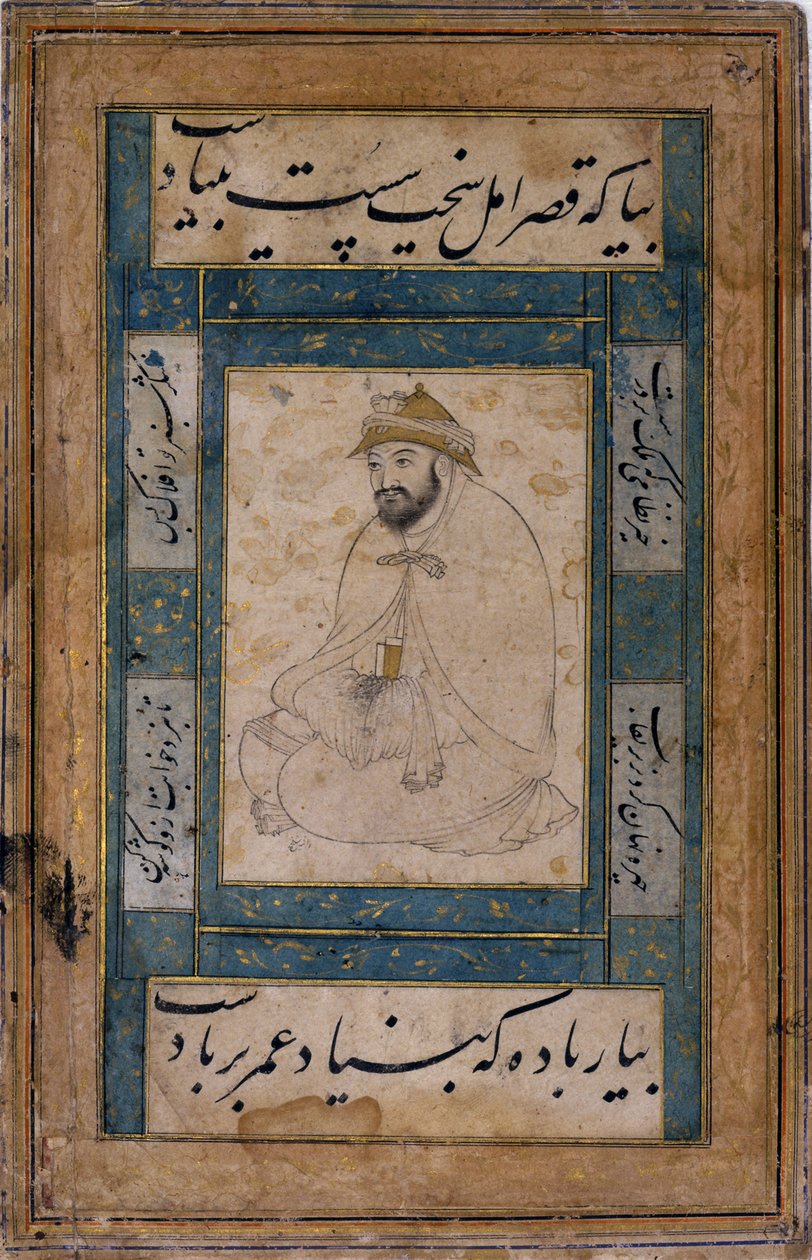 رجل مقدس جالس بواسطة شيخ محمد