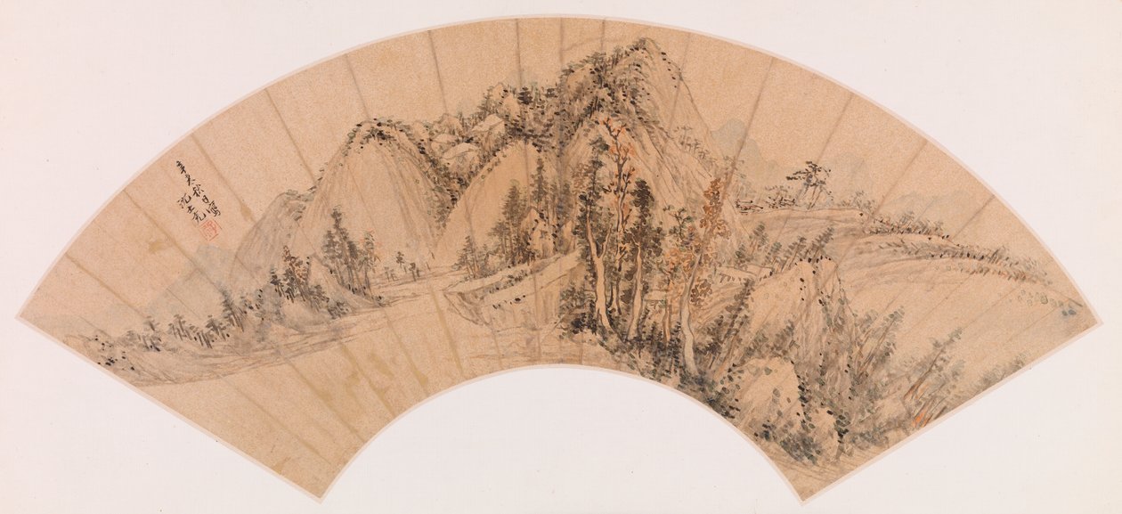 Fan – Mountain Landscape بواسطة شين شيتشونغ