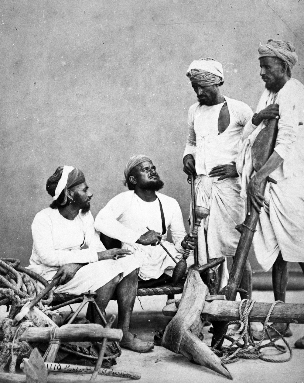 جات Zemindars و Ryots ، c.1863 بواسطة الراعي وروبرتسون
