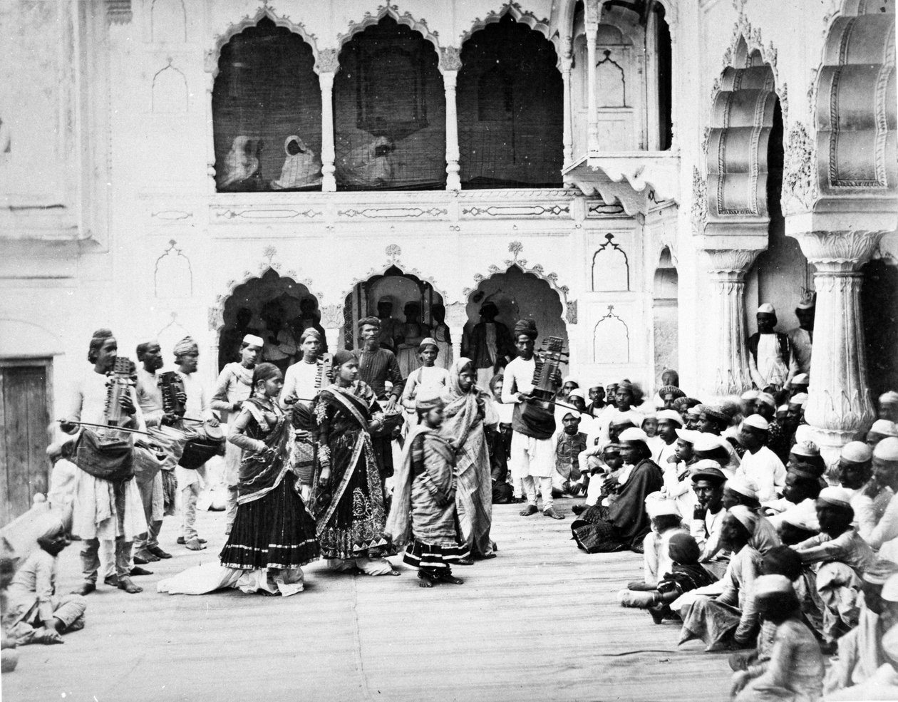 Nautch ، دلهي c.1863 بواسطة الراعي وروبرتسون