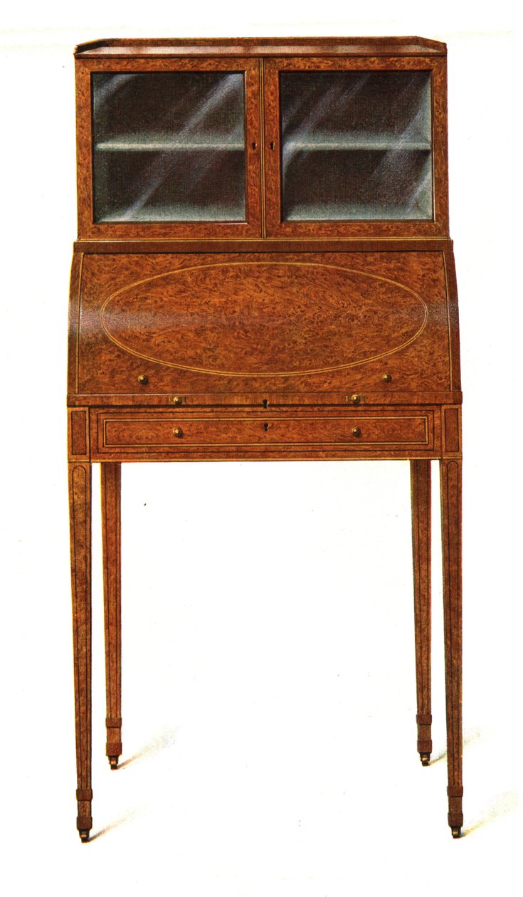 خزانة الكتابة Amboyna-wood. 1908. بواسطة شيرلي تشارلز Llewellyn Slocombe