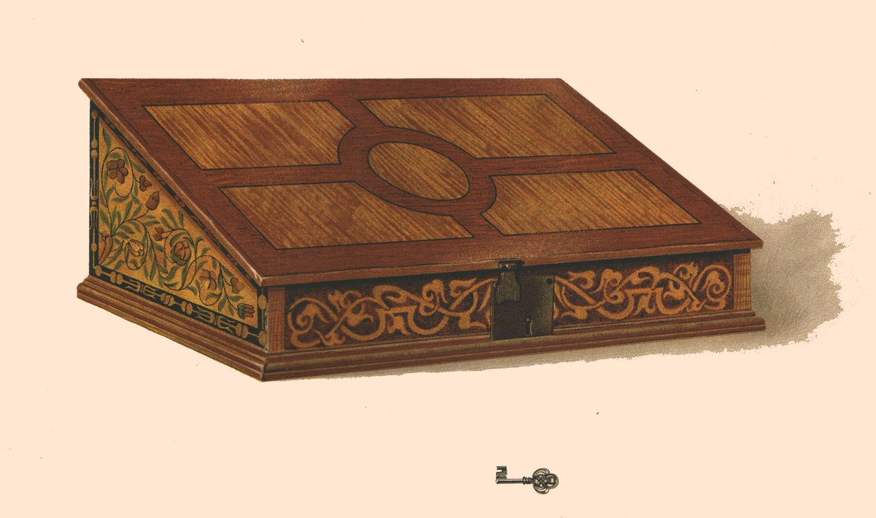 صندوق مرصع بالبلوط ، 1904 بواسطة شيرلي تشارلز Llewellyn Slocombe