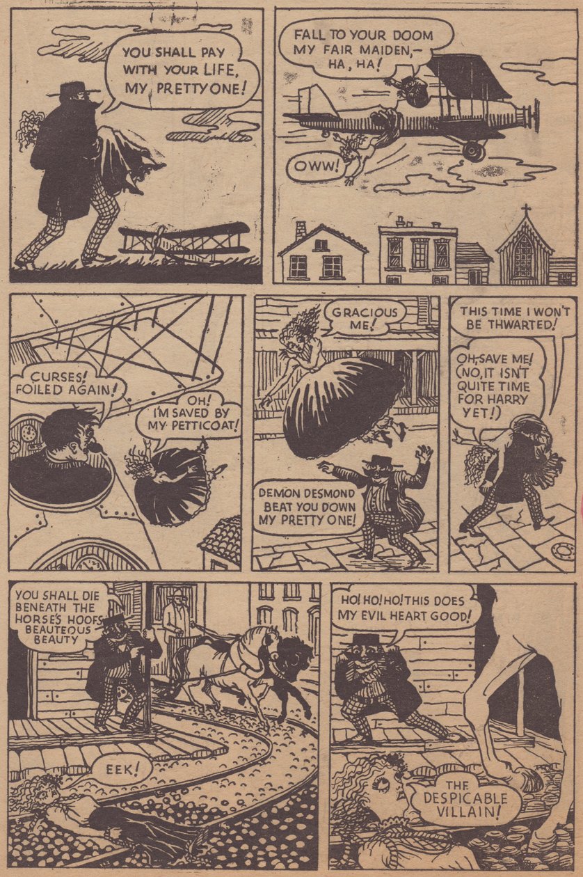 "Desperate Desmond" ، شريط رسوم متحركة ، c1955. بواسطة شيرلي ماركهام