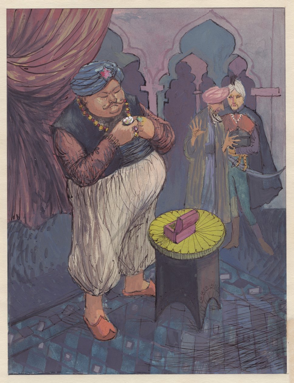 "رسم لقصة خرافية" ، 1953. بواسطة شيرلي ماركهام