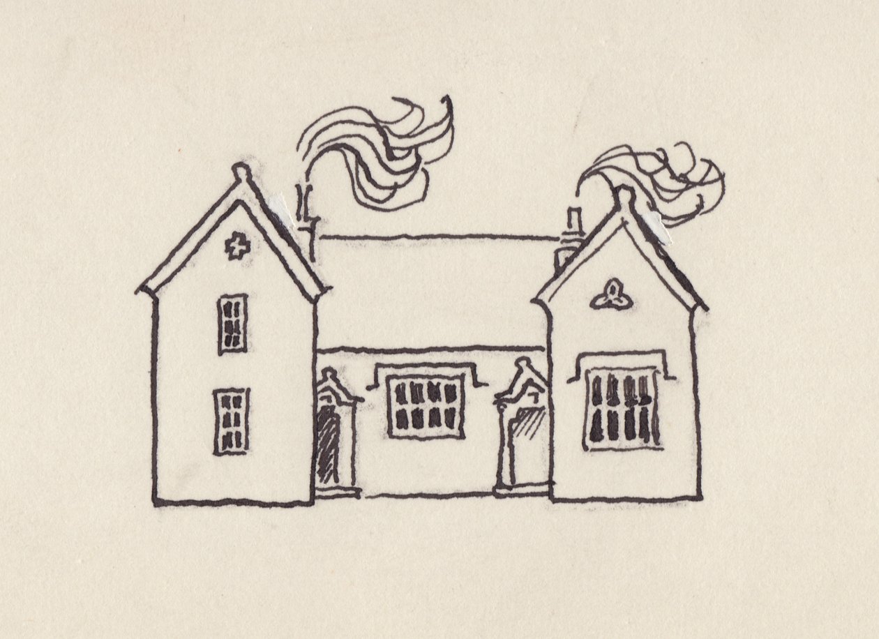 The School House ، Little Bedwyn ، 1980s. بواسطة شيرلي ماركهام