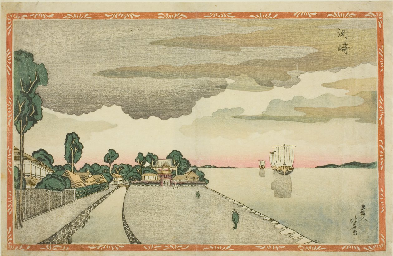 Susaki ، من مسلسل "New Perspective Pictures (Shin uki-e)" بواسطة Shotei Hokuju