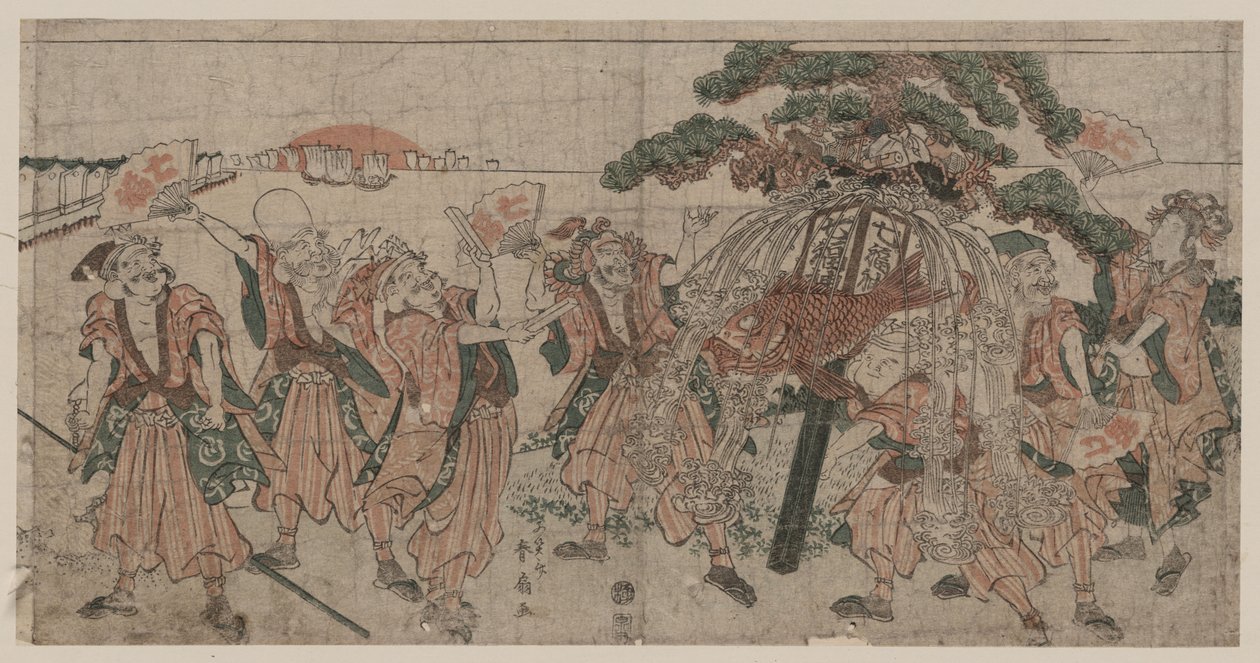سبعة آلهة محظوظة ، 1810s بواسطة شونسن